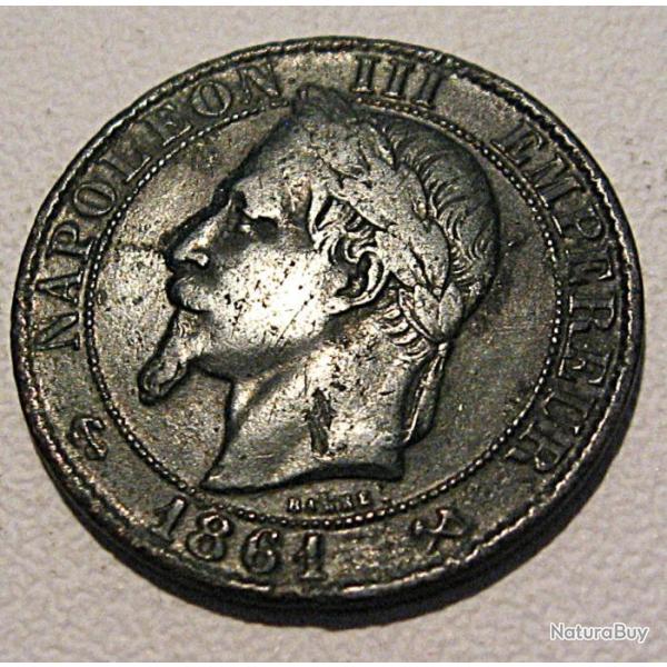 5 centimes Napolon III  1861 k