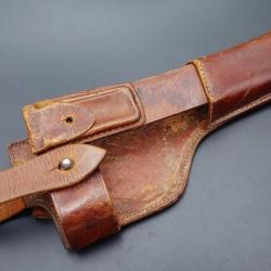 ETUI EN CUIR POUR CROSSE PISTOLET MAUSER C96 - ALLEMAGNE PREMIERE GUERRE MONDIALE Bon  1ere GM Allem