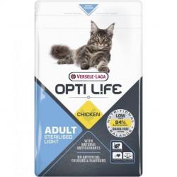 OPTILIFE CAT ADULT LIGHT STERILISED POULET SANS CEREALES 1KG