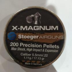 Plombs x-magnum 5.5 mm marque Stoeger airguns