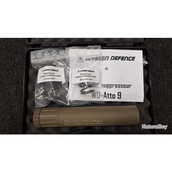 WYSSEN DEFENCE Modrateur WD-Atto 9 cal. 9x19 1/2-28UNEF FDE