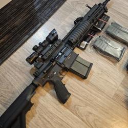 NEUF : Hk 417 GBBR + 3 chargeurs + housse + accessoires