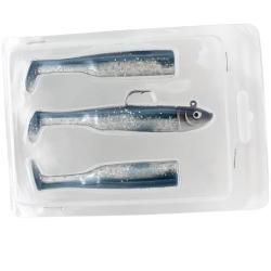 Leurre souple pré monter pour la peche en mer 9cm 30gr bleu