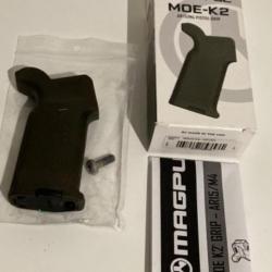 Grip poignée magpul moe k2 green