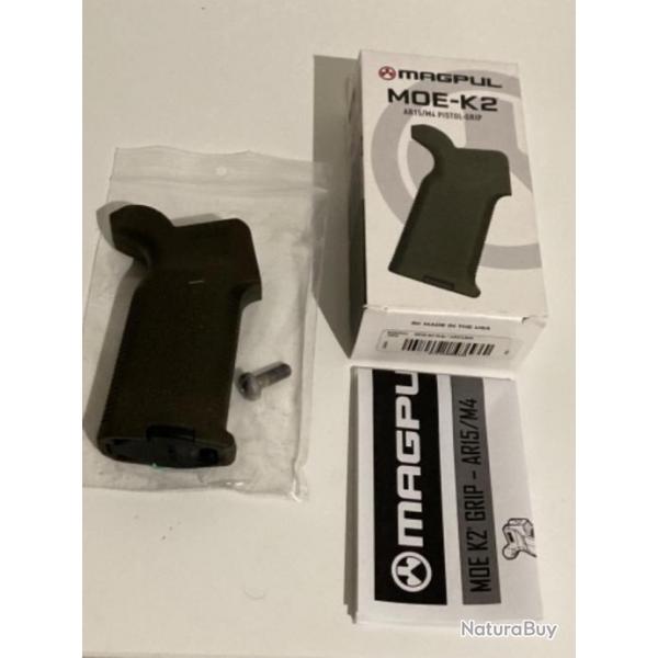 Grip poigne magpul moe k2 green