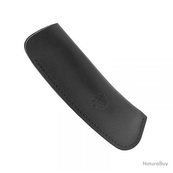 Pochette couteau "Pliage" Max Capdebarthes en cuir (11/12 cm), Couleur noir [Max Capdebarthes]