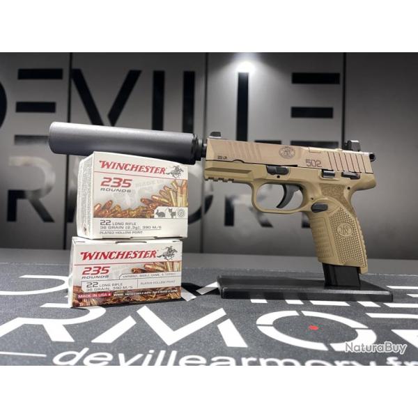 Pack FN502 FDE + 470 cartouches + Modrateur