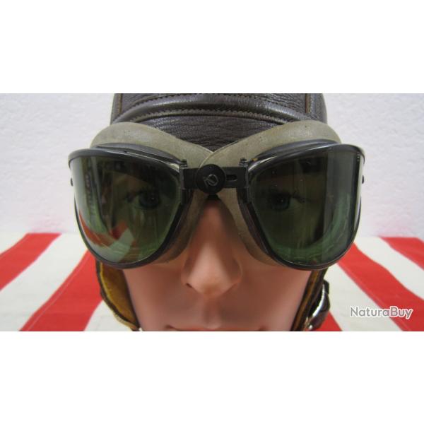 US ARMY AIR FORCE LUNETTES DE VOL PILOTE WW2 FABRICATION AMERICAN OPTICAL