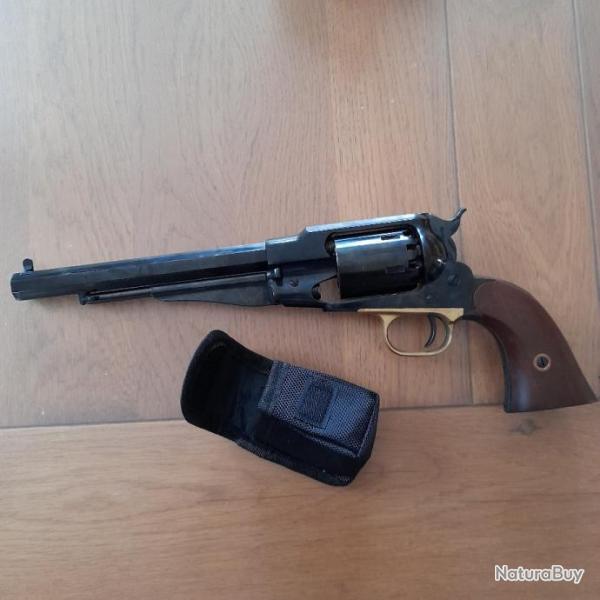 ensemble pistolet poudre noire pietta remington army acier 44 avec consommables