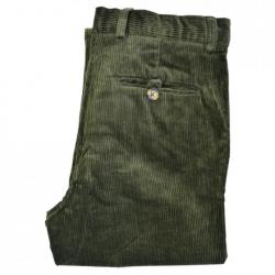 SOLDES Pantalon velours vert CALVADOS Taille