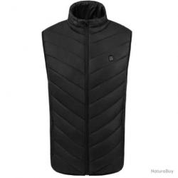 Gilet chauffant noir + power bank Taille 4