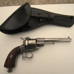 Revolver LEFAUCHEUX type 1858 avec son étui ( artisanal)