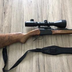 Carabine Kipplauf BAIKAL IZH - 18 MH en calibre 243 win + lunette Lynx 2,5 -10 x56 E