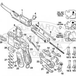 MAUSER C96 BOLO CORPS PLATINE ( LOCK MECHANISM FRAME ) C96-19