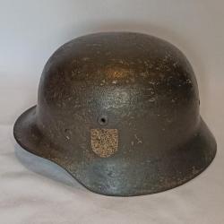 Casque Allemand model 40 Wehrmacht tout d'origine WW2