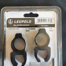 Destockage 1 sans prix de réserve. Leupold Montage 1 pouce rail 11mm