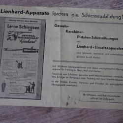 Notice d'utilisation du porte cibles pour réducteur Lienhard (pistolet et fusil).