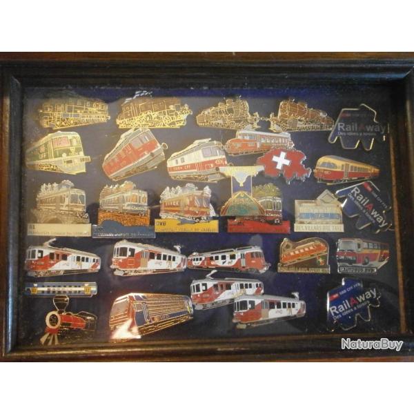 Collection Pin's ferroviaires collector trains Suisse