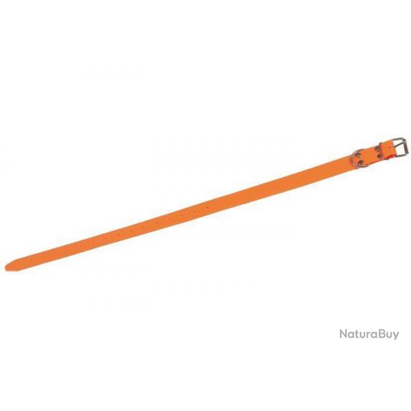 Collier fluo en PVC souple - Orange 40CM