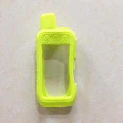 HOUSSE COQUE SILICONE POUR GARMIN ALPHA 200 ou 300 jaune avec verre trempé