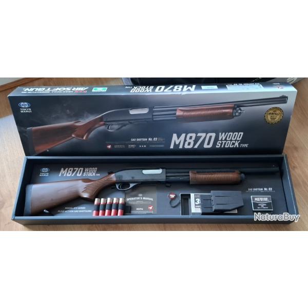 Fusil  pompe M870 Woodstock Tokyo Marui  gaz