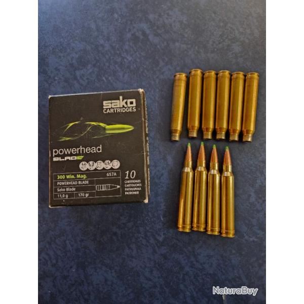 Munitions Sako Powerhead Blade 170 grains calibre 300 win mag