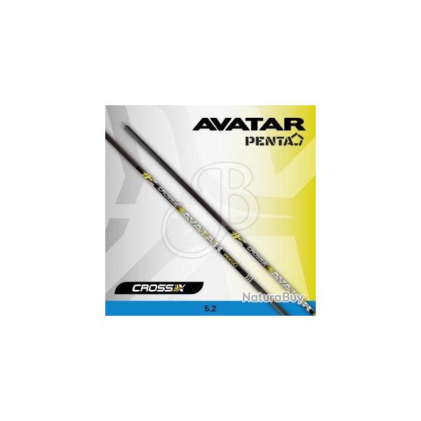 Tube nu pour flche Cross-X Avatar (par 12) - 340 / Octagon .008