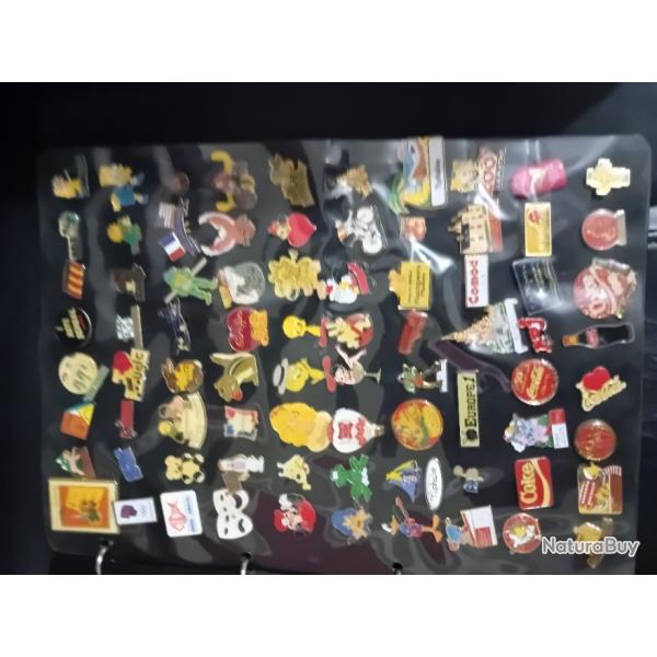 Une collection de 169 Pin's