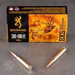 LOT DE 40 MUNITIONS BROWNING  BXS SOLID EXPANSION CAL 30 06 180GR LEAD FREE BULLET