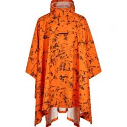 PONCHO SEELAND TAXUS RAIN NEUF TAILLE UNIQUE ORANGE