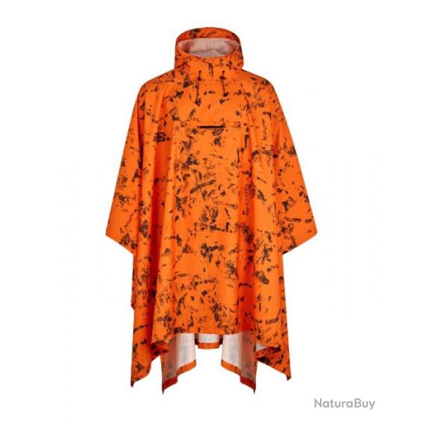 PONCHO SEELAND TAXUS RAIN NEUF TAILLE UNIQUE ORANGE