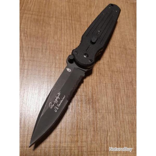 Gerber Mini Covert FAST Black Serrated, Applegate-Fairbairn Collector Edc Combat Tactique