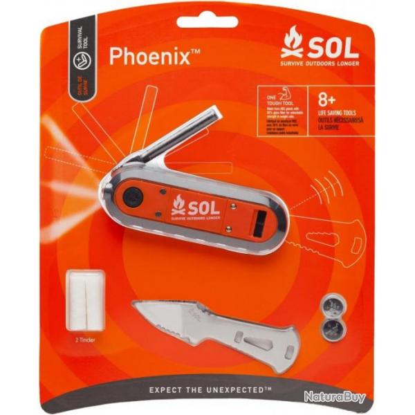 SOL Phoenix Outil de survie multifonction