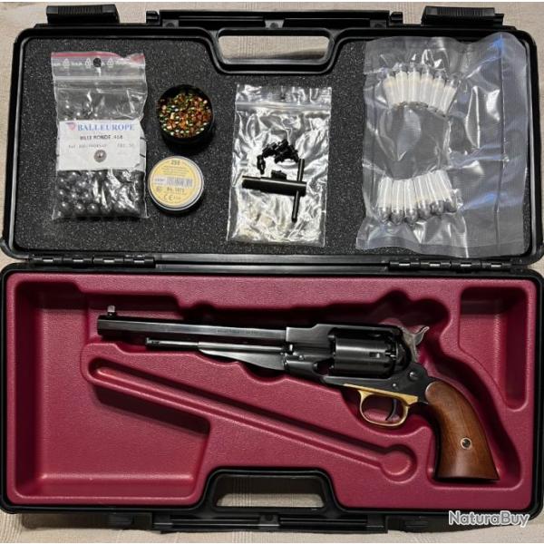 REMINGTON 1858 Cal. 44 Pietta [ARME NEUVE] - Pack prt  tirer (mallette, munitions, accessoires)