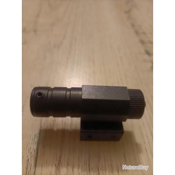 Viseur pointeur laser rouge 11mm et 21mm - Aluminium