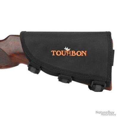 Cartouchière De Crosse Kaki - Capacité 7 Balles, Nylon, Neuve, Pour Fusil