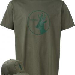 Ensemble T-shirt et casquette Bock (Couleur: Vert, Taille: S)