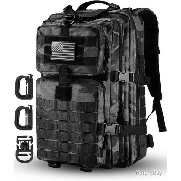 Sac  Dos Tactique Militaire 40L Molle pour Chasse et Pche