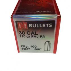 OGIVES DE RECHARGEMENT HORNADY CAL. 30M1 110GR RN