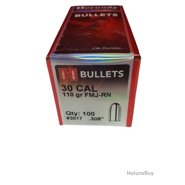 OGIVES DE RECHARGEMENT HORNADY CAL. 30M1 110GR RN