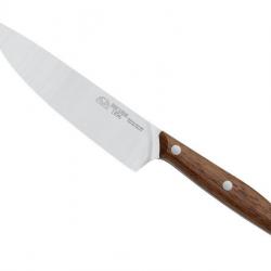 BEL2275 COUTEAU DE CHEF DUE CIGNI LAME 15CM MANCHE NOYER NEUF