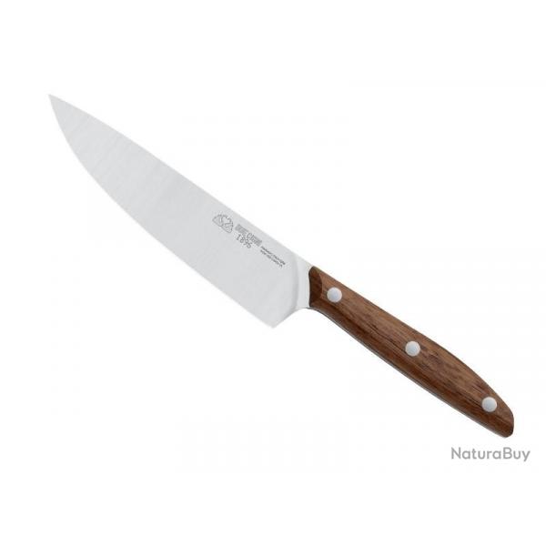 BEL2275 COUTEAU DE CHEF DUE CIGNI LAME 15CM MANCHE NOYER NEUF