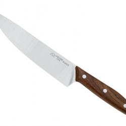 BEL2278 COUTEAU DE CHEF DUE CIGNI LAME 20CM MANCHE NOYER NEUF