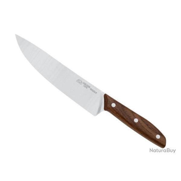 BEL2278 COUTEAU DE CHEF DUE CIGNI LAME 20CM MANCHE NOYER NEUF