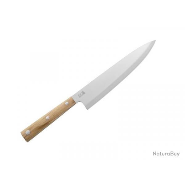 BEL2293 COUTEAU GYUTO DUE CIGNI HAKUCHO LAME 21CM MANCHE OLIVIER NEUF