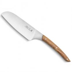 BEL2299 COUTEAU SANTOKU LE THIERS DOZORME LAME 13CM MANCHE OLIVIER NEUF