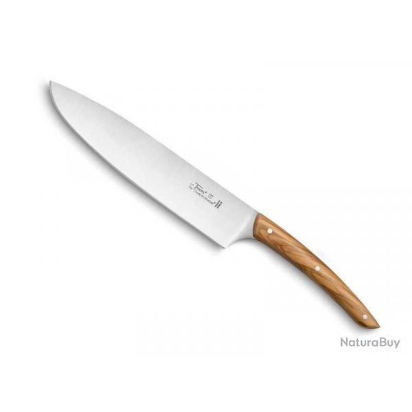 BEL2301 COUTEAU DE CHEF LE THIERS DOZORME LAME 18CM MANCHE OLIVIER NEUF