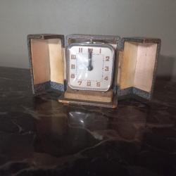 ancien petit réveil / horloge de voyage vintage,  marque BAYARD