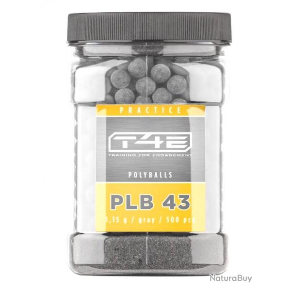 Billes T4E pour Plinking Nylon lourdes 1.15g - Cal 43 - Pot de 500