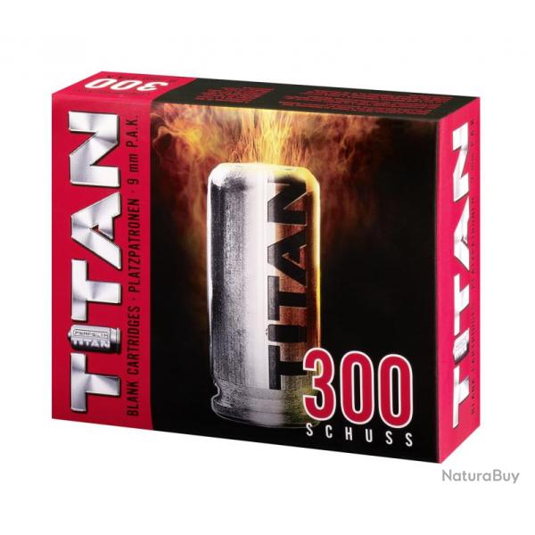 Munition  blanc 9mm PAK - Titan - Boite de 300